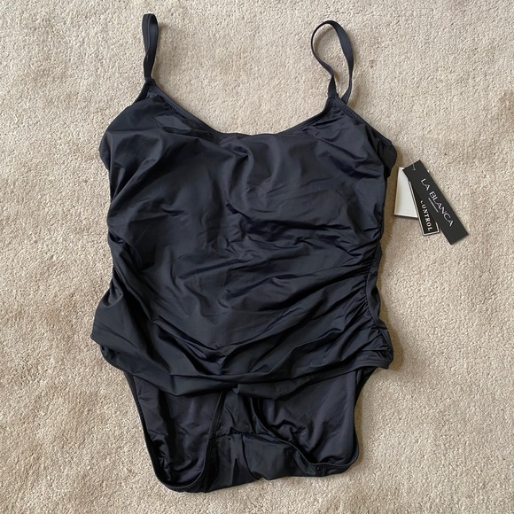 LA BLANCA Black One Piece Swimsuit - Picture 4 of 6